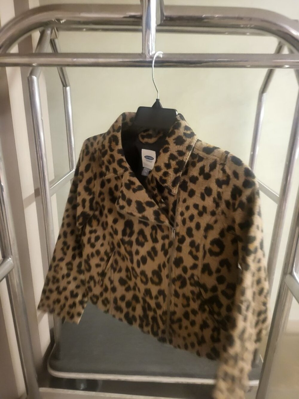 Vintage Old Navy Animal Print Motorcycle Jacket - Picture 3 of 15